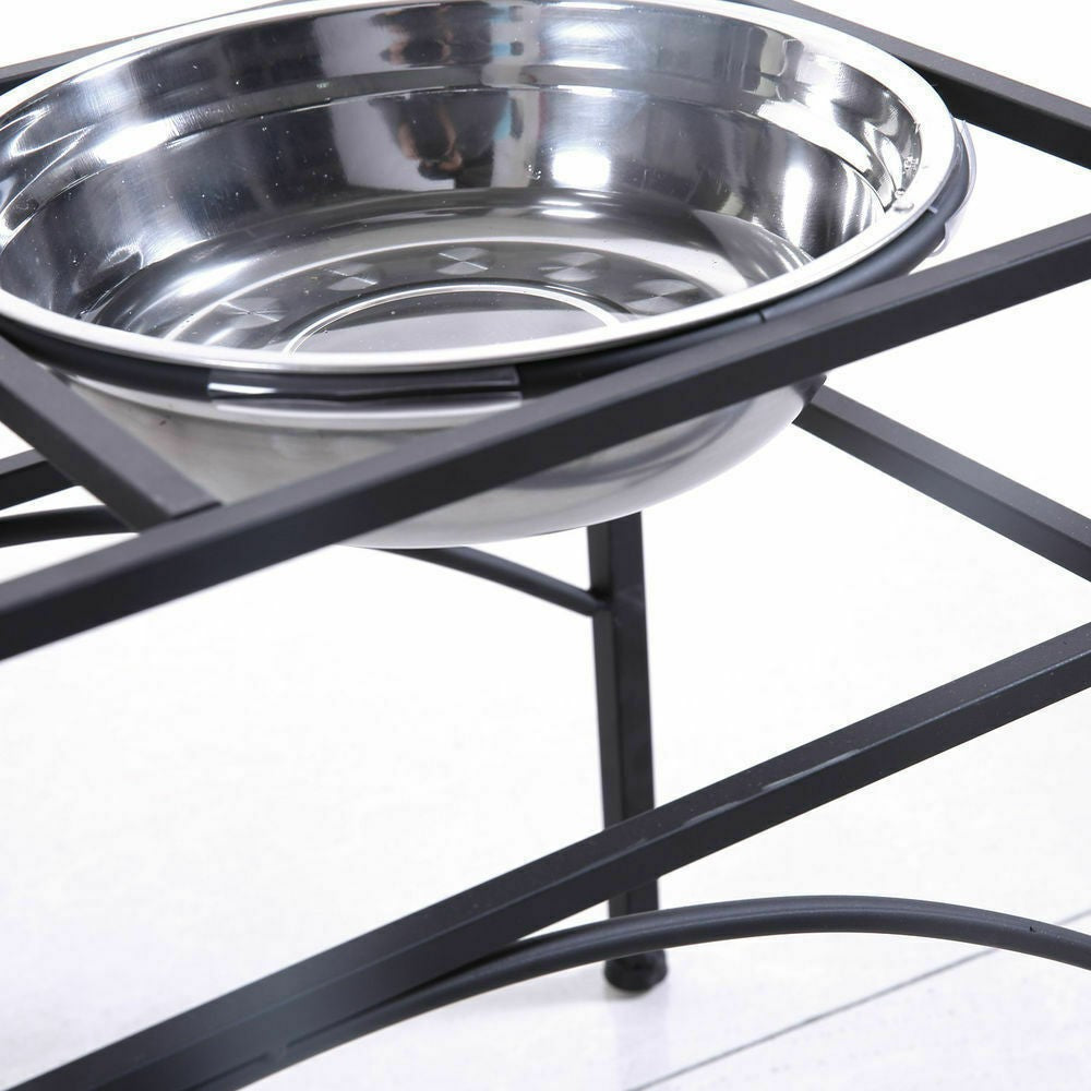 Pawz Pet Feeder Bowl Dual Elevated Raised Dog Puppy Stainless-Stee